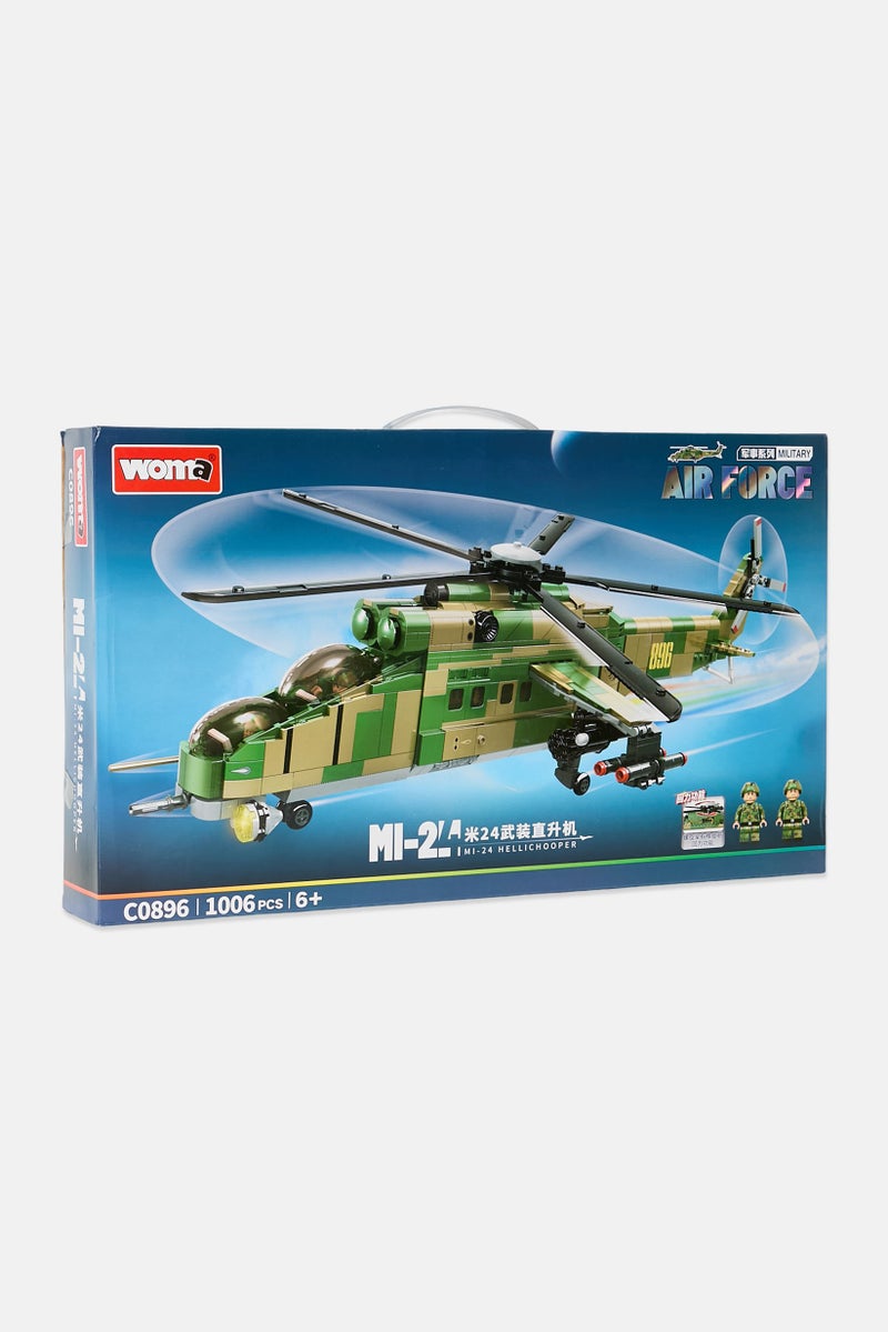 Woma Toys Military Air Force MI-24 Hellichooper Building Set - Image 3